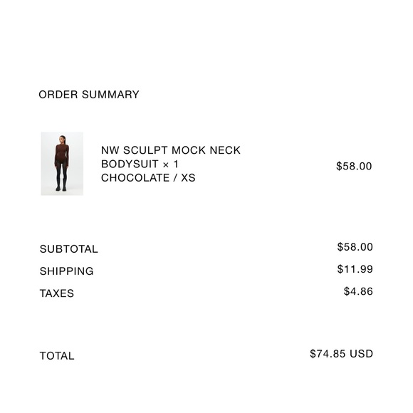 Naked wardrobe brown bodysuit - Picture 6 of 8